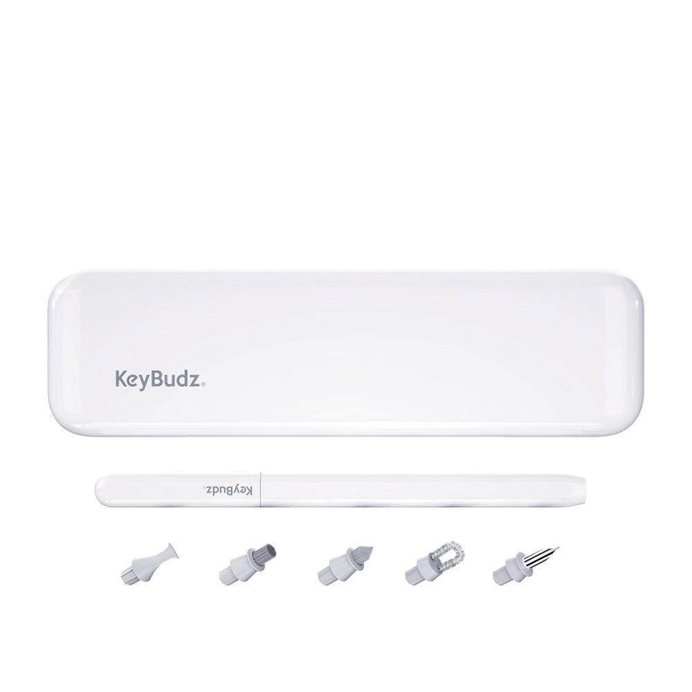 KeyBudz AirCare 2.0 Premium Cleaning Kit för AirPods & iPhone - Vit