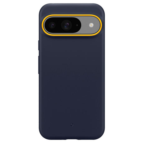 Google Pixel 9/9 Pro Spigen Caseology Nano Pop Flexibel Plast Skal - Mörkblå / Gul