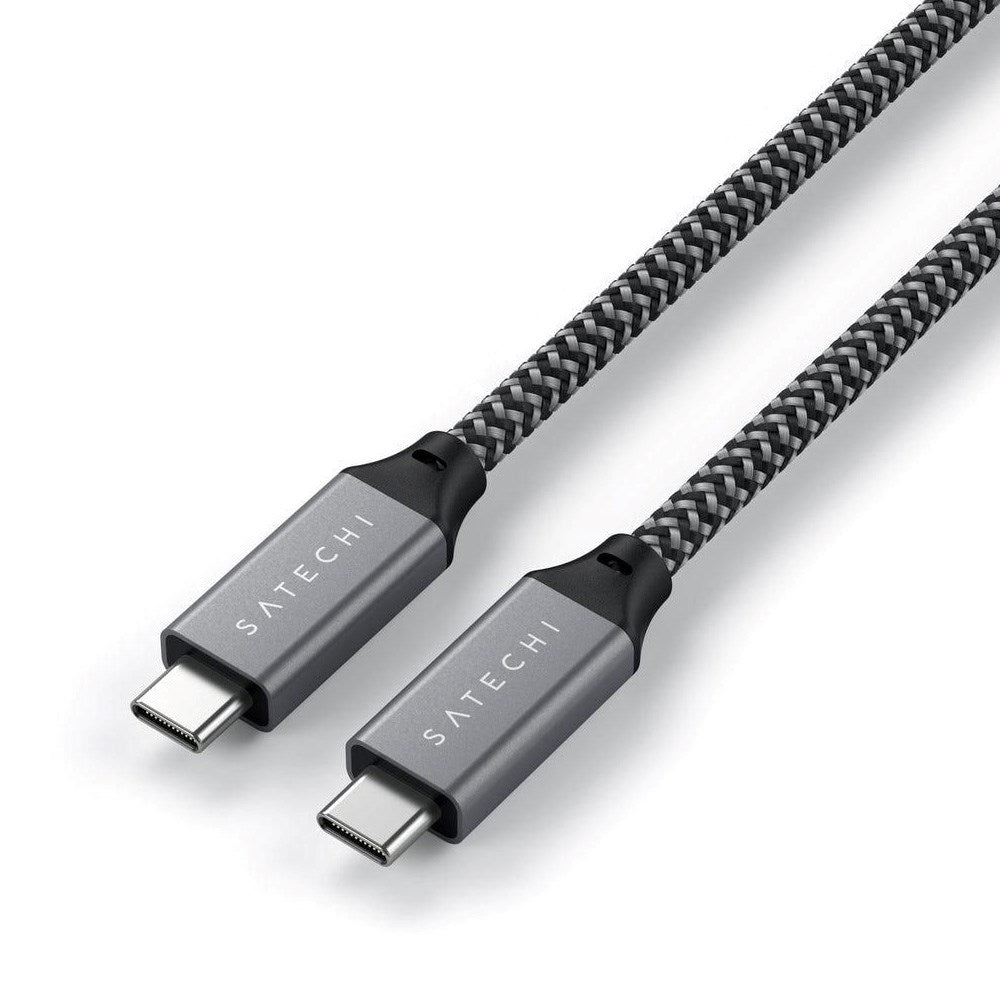 Satechi USB4 PD 100W USB-C till USB-C Kabel 25cm - Sort