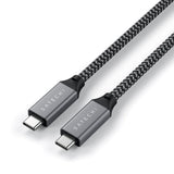 Satechi USB4 PD 100W USB-C till USB-C Kabel 25cm - Sort