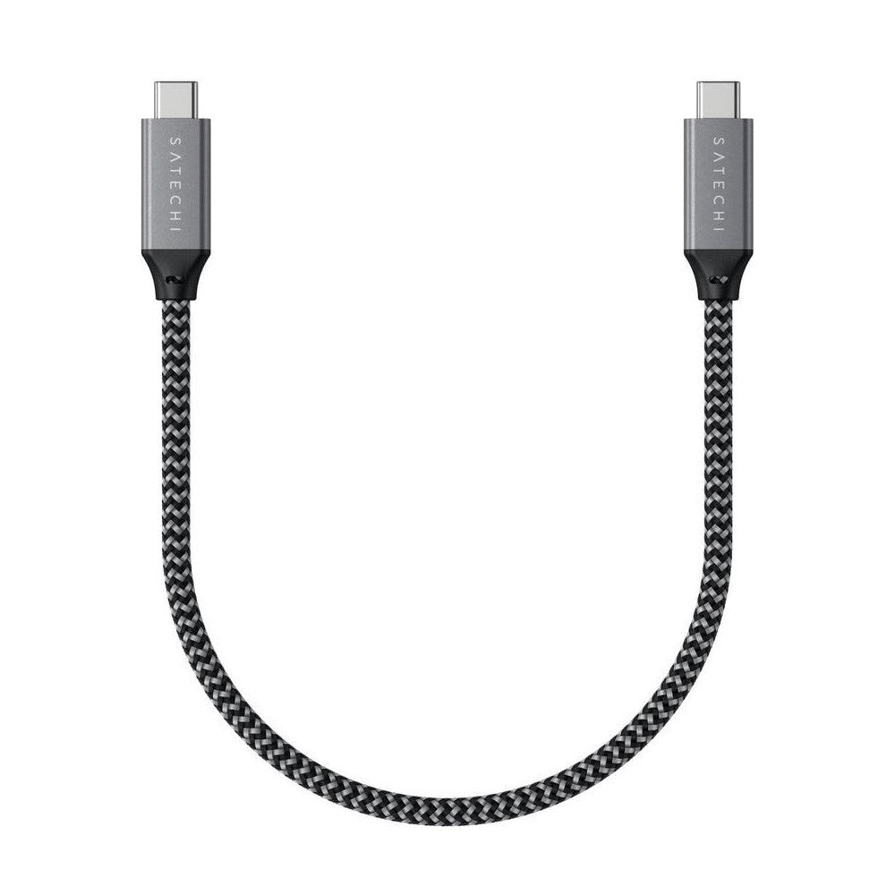 Satechi USB4 PD 100W USB-C till USB-C Kabel 25cm - Sort