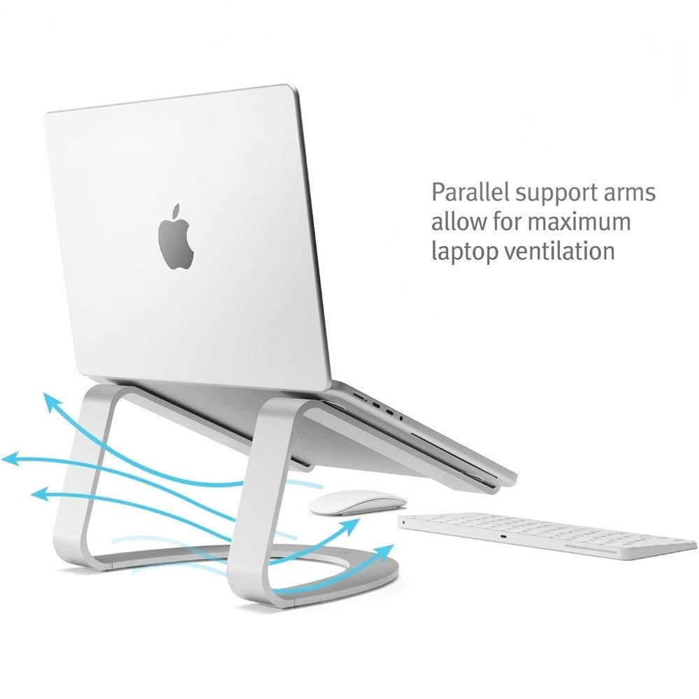 Laptop-/MacBook Stativ Twelve South Curve SE - Silver
