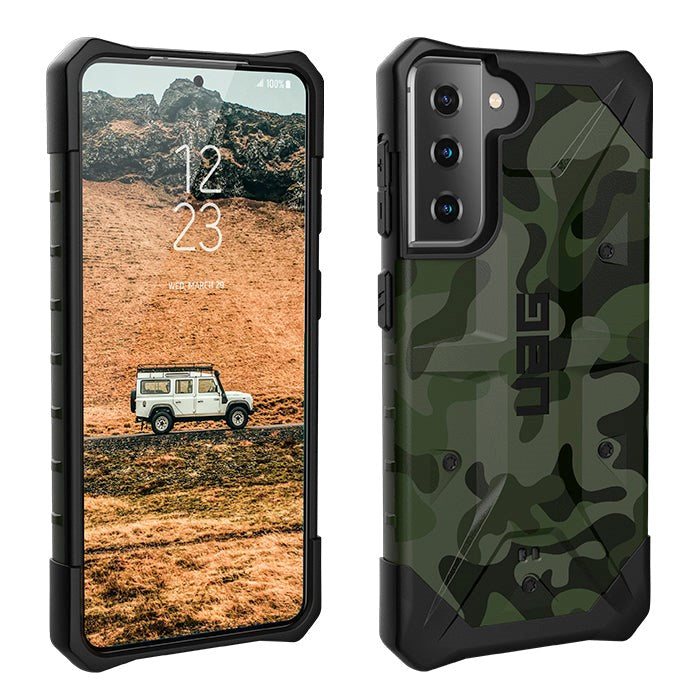 Samsung Galaxy S21+ (plus) UAG PATHFINDER SE Series Skal - Forrest Camo - Grön Camo