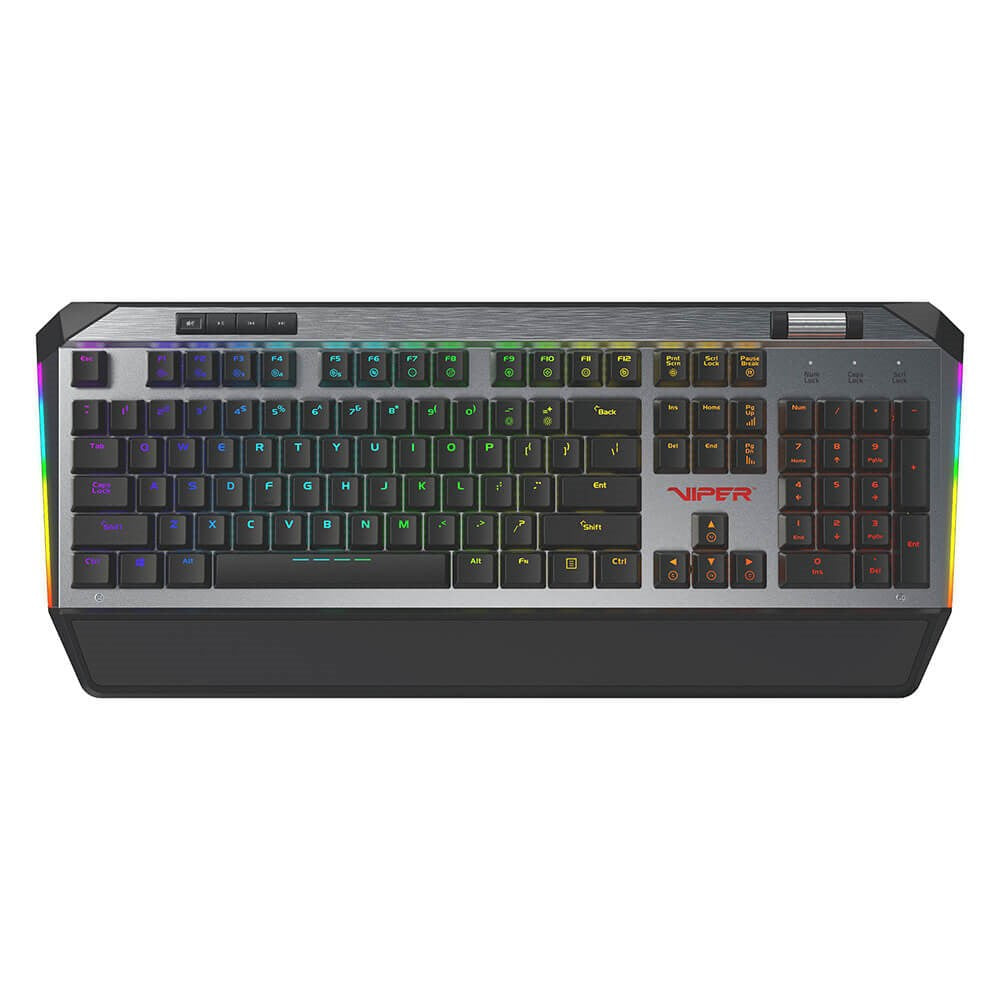 Viper V765 Mekanisk Gaming Keyboard m. RGB Belysning - Dansk Tastatur Layout - Sort/Grå