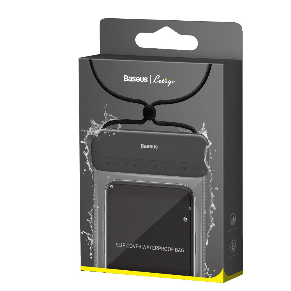 Baseus Let's Go Waterproof Case - Svart (Max. Telefon: 160 x 90 x 10 mm)