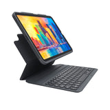 iPad Air (2022 / 2020) Zagg Pro Keys Keyboard (Nordisk Tangentbord med Skal) - Charcoal