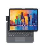 iPad Pro 12.9" (2022 / 2021 / 2020 / 2018) Zagg Pro Keys Trackpad Keyboard (Nordisk Tangentbord med Skal) - Charcoal