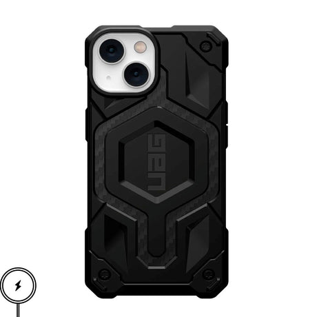 iPhone 14 / 13 UAG MONARCH Pro Series Skal - Carbon Fiber - MagSafe kompatibel - Svart