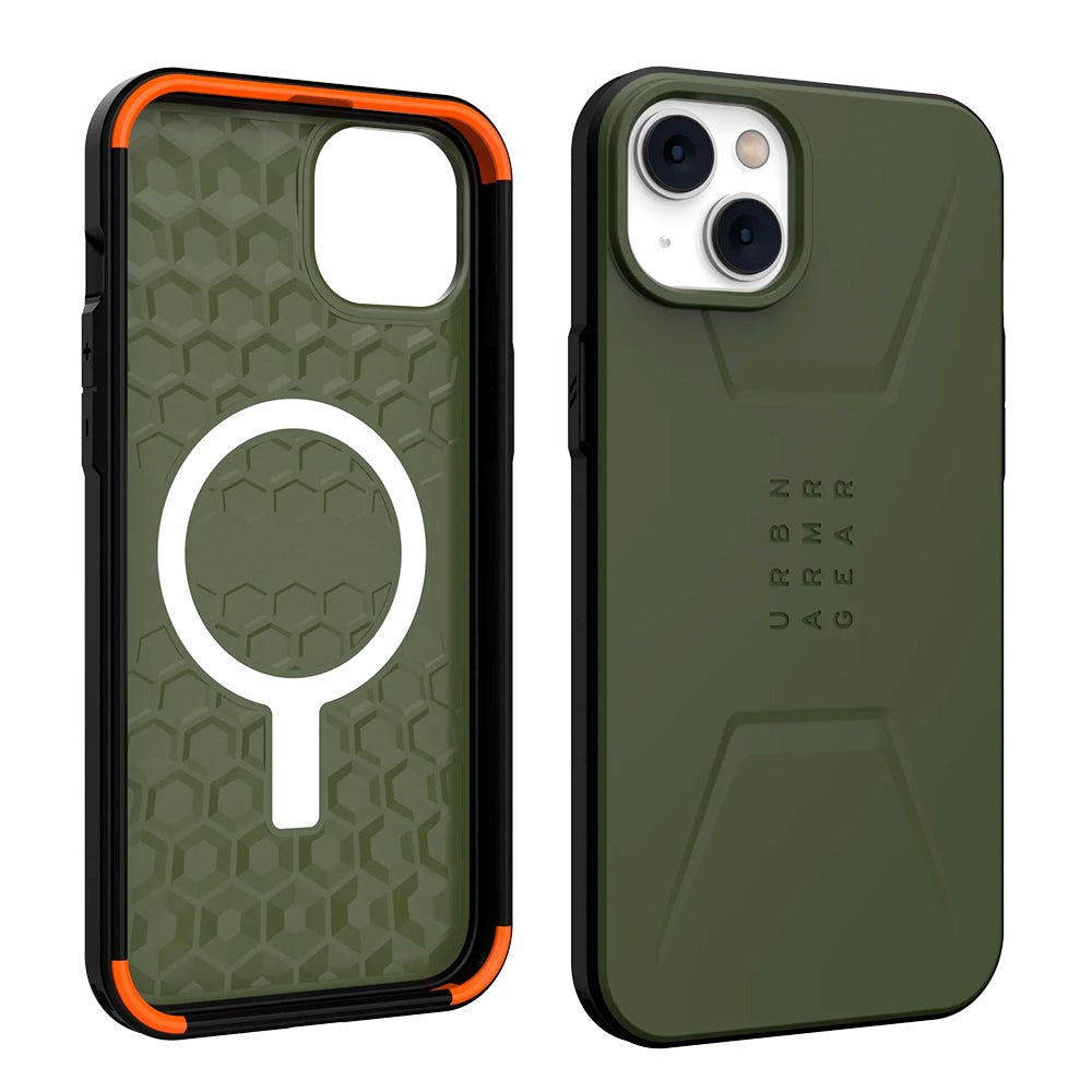 iPhone 14 Plus UAG CIVILIAN Series Skal - MagSafe-kompatibelt - Olive