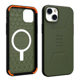 iPhone 14 Plus UAG CIVILIAN Series Skal - MagSafe-kompatibelt - Olive