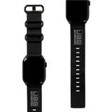 Apple Watch (42/44/SE/45/46/49mm) UAG Nato Rem - Svart