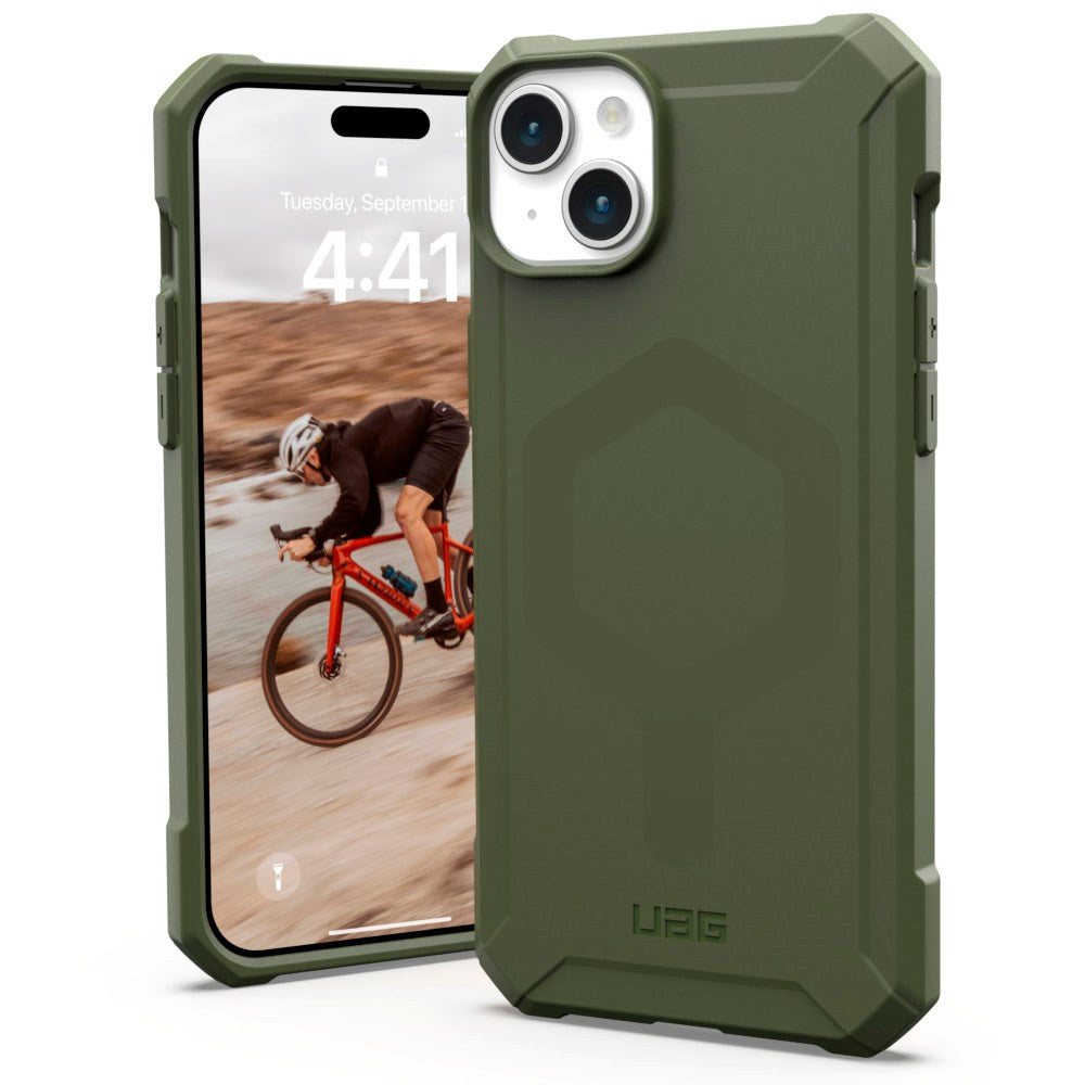 iPhone 15 Plus UAG ESSENTIAL ARMOR Series Skal - MagSafe Kompatibel - Olive