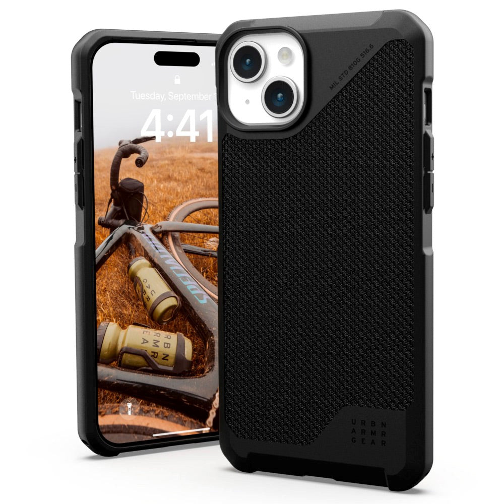 iPhone 15 Plus UAG METROPOLIS LT Series Skal - DuPont™ Kevlar - MagSafe Kompatibel - Black