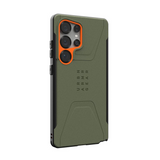 UAG Samsung Galaxy S25 Ultra Civilian Pro Cover - Orange/Grön