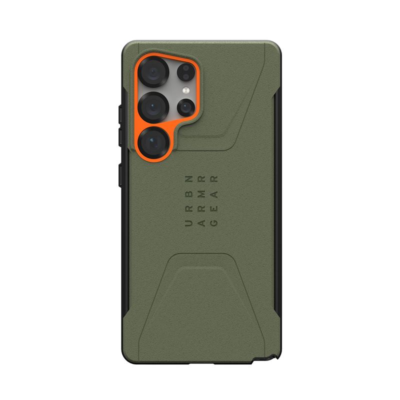 UAG Samsung Galaxy S25 Ultra Civilian Pro Cover - Orange/Grön