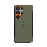UAG Samsung Galaxy S25 Ultra Civilian Pro Cover - Orange/Grön