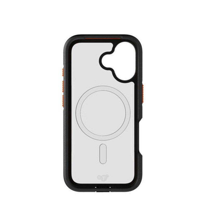 iPhone 17 Tech21 EVO Pro Skal med Rem - MagSafe Kompatibel - Genomskinlig / Svart