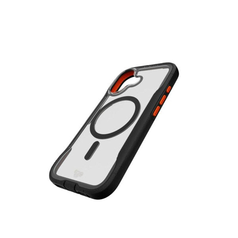 iPhone 17 Tech21 EVO Pro Skal med Rem - MagSafe Kompatibel - Genomskinlig / Svart