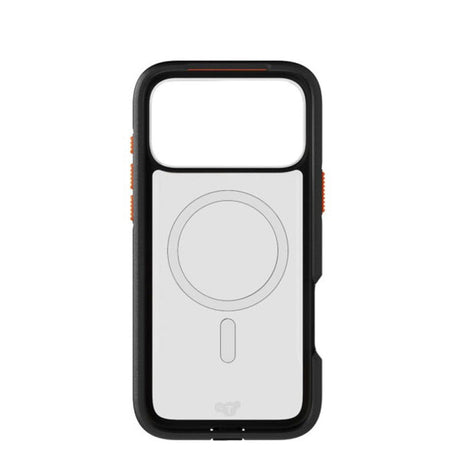 iPhone 17 Pro Max Tech21 EVO Pro Skal med Rem - MagSafe Kompatibel - Genomskinlig / Svart