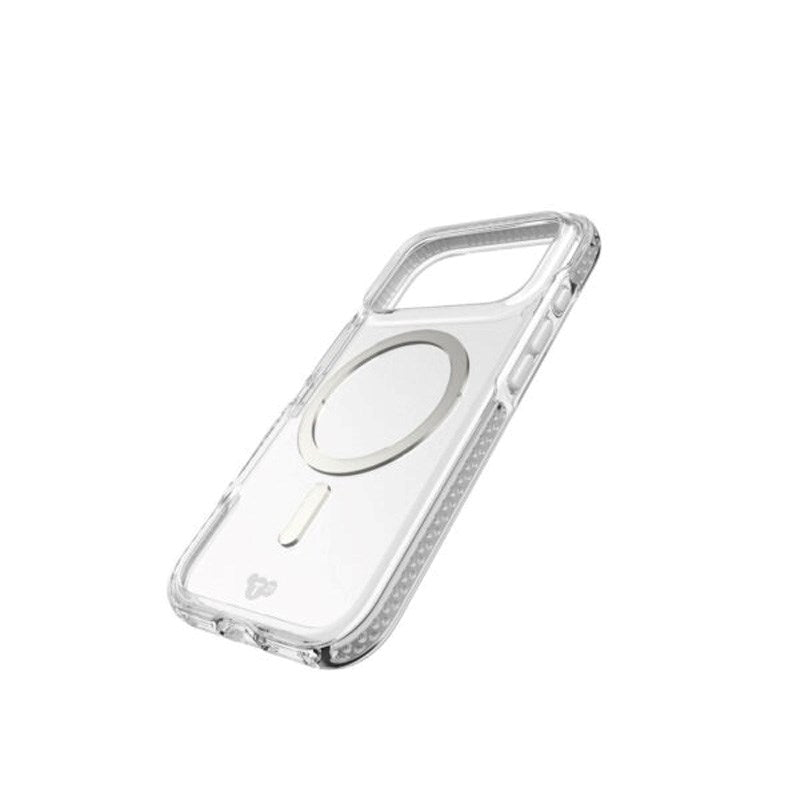 iPhone 17 Pro Tech21 EVO Crystal Skal - MagSafe Kompatibel - Genomskinlig / Silver