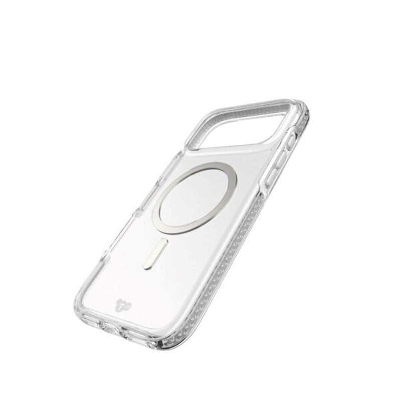 iPhone 17 Pro Max Tech21 EVO Crystal Skal - MagSafe Kompatibel - Genomskinlig / Silver