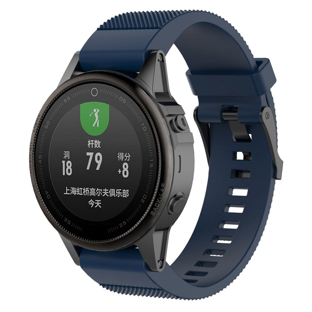 Universal Garmin 20mm QuickFit Neutral Rem Silikon inklusive Skruvmejslar - Mörkblå