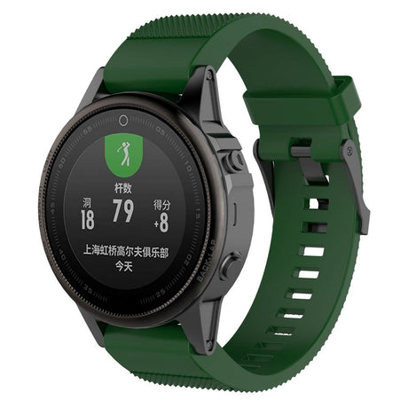 Universal Garmin 20mm Neutral Silicone Strap inkl. Skruvmejslar - mörkgrön