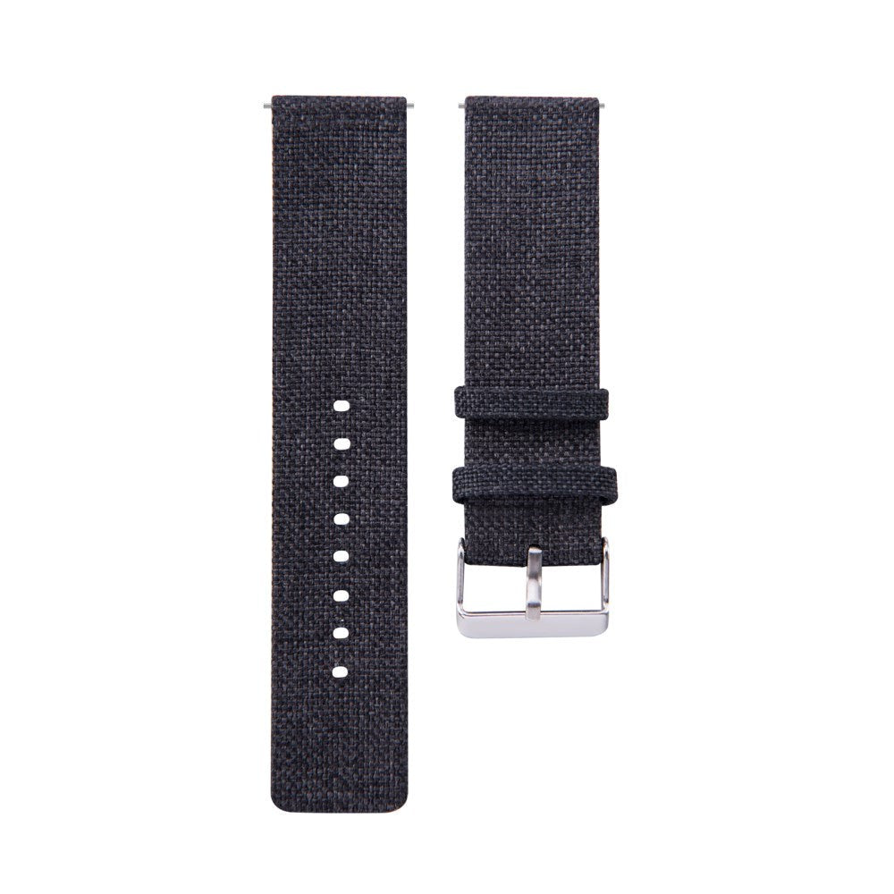 Smartwatch Nylon Canvas Rem - (20mm) - Svart