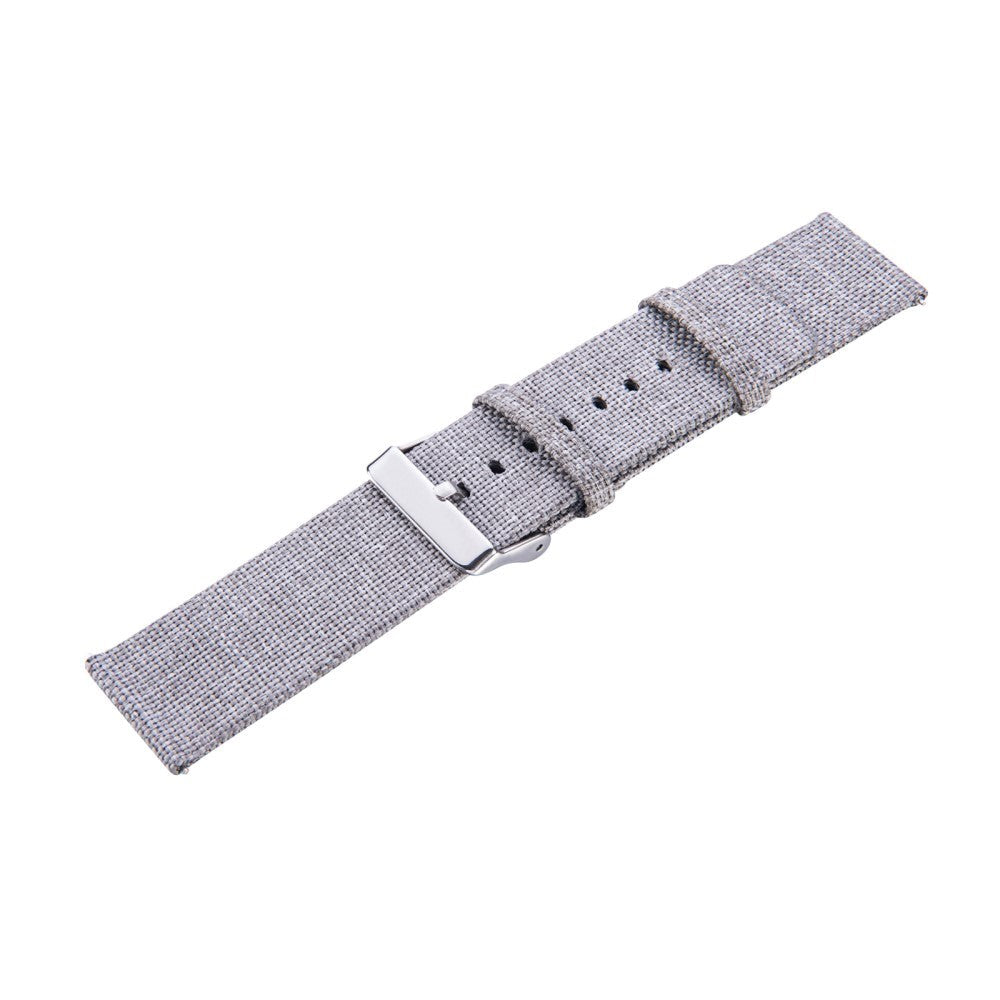 Smartwatch Nylon Canvas Rem - (20mm) - Grå