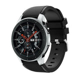 Samsung Galaxy Watch 46 mm Twill Texture Silicone Watchband - Svart