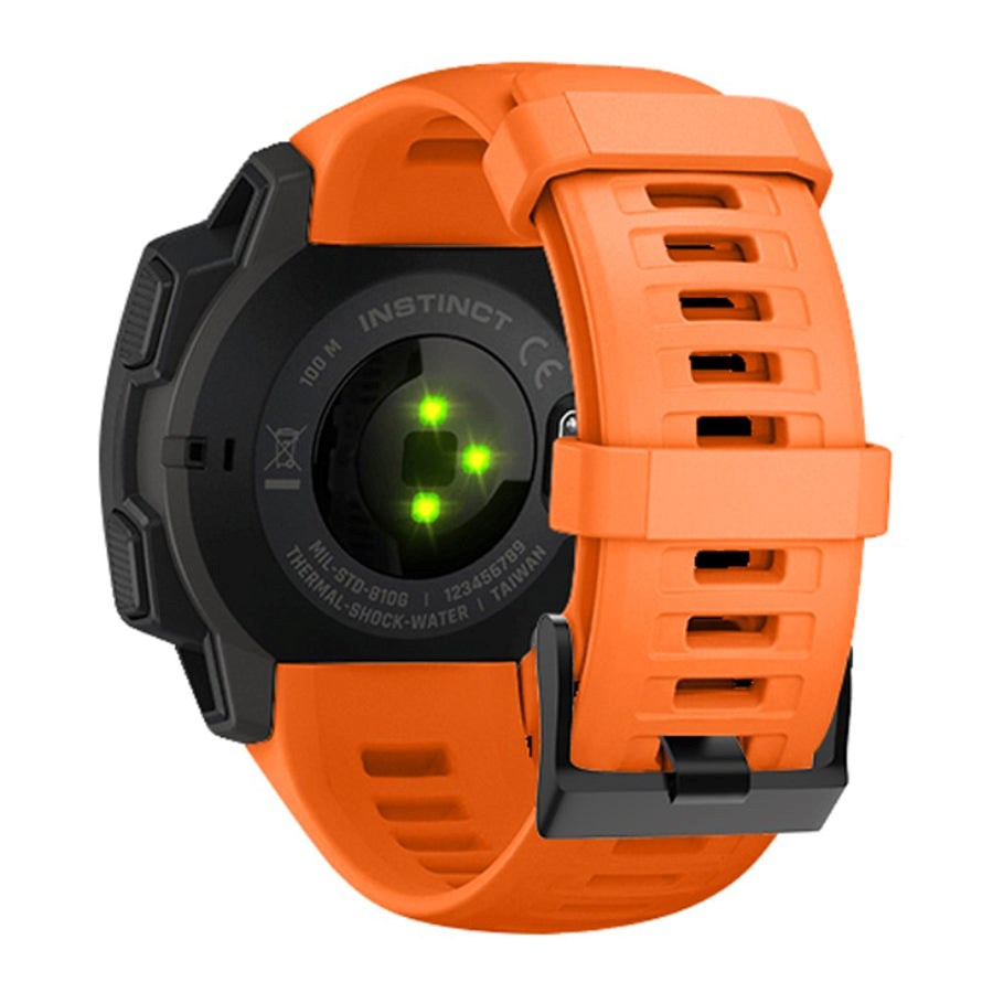 Garmin Instinct 22mm silikonrem m. Stift - orange