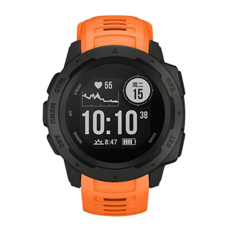 Garmin Instinct 22mm silikonrem m. Stift - orange