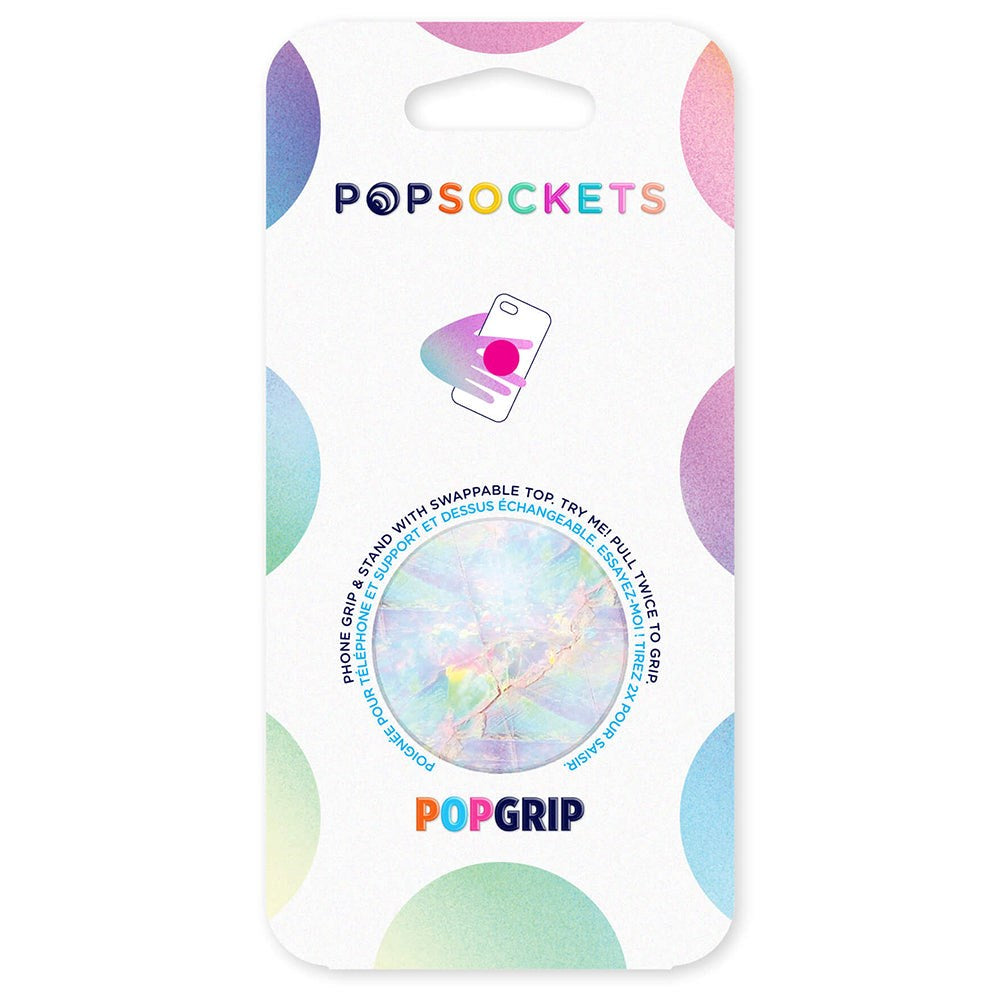 PopSockets PopGrip Avtagbart Grepp med Stativfunktion - Opal