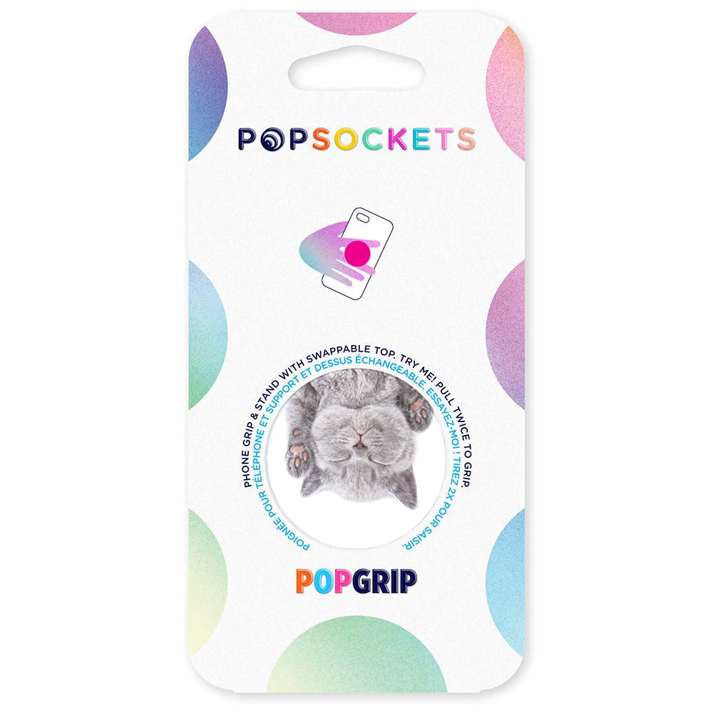 PopSockets PopGrip Avtagbart Grepp med Stativfunktion - Cat Nap