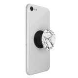 PopSockets PopGrip Avtagbart Grepp med Stativfunktion - Dove White Marble