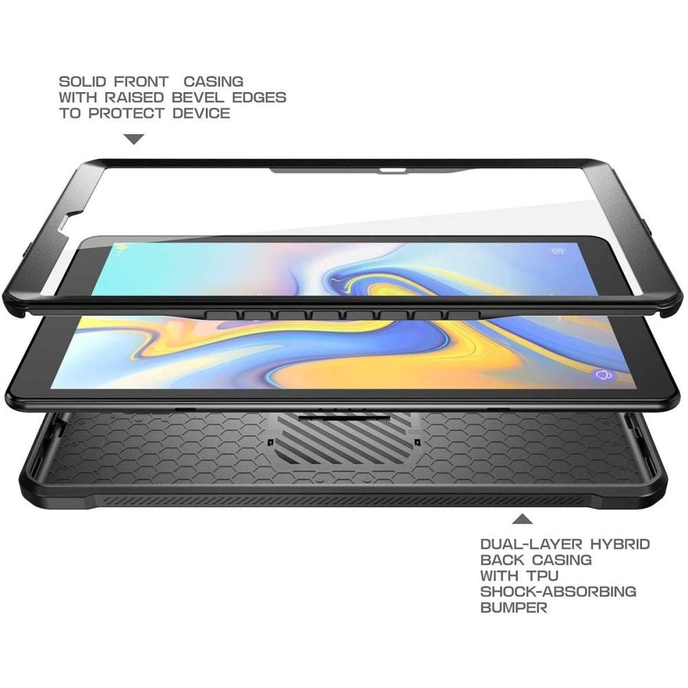 Samsung Galaxy Tab A 10.1 (2019) Tough Case - SUPCASE Unicorn Beetle Pro Case m. Skyddsfilm - Svart