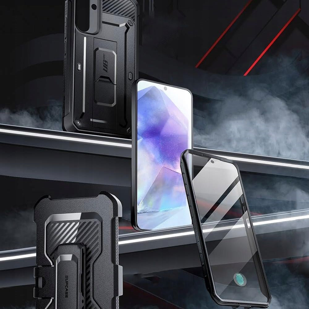 Samsung Galaxy A55 (5G) SUPCASE Unicorn Beetle Pro Skal med Skärmskydd - Svart