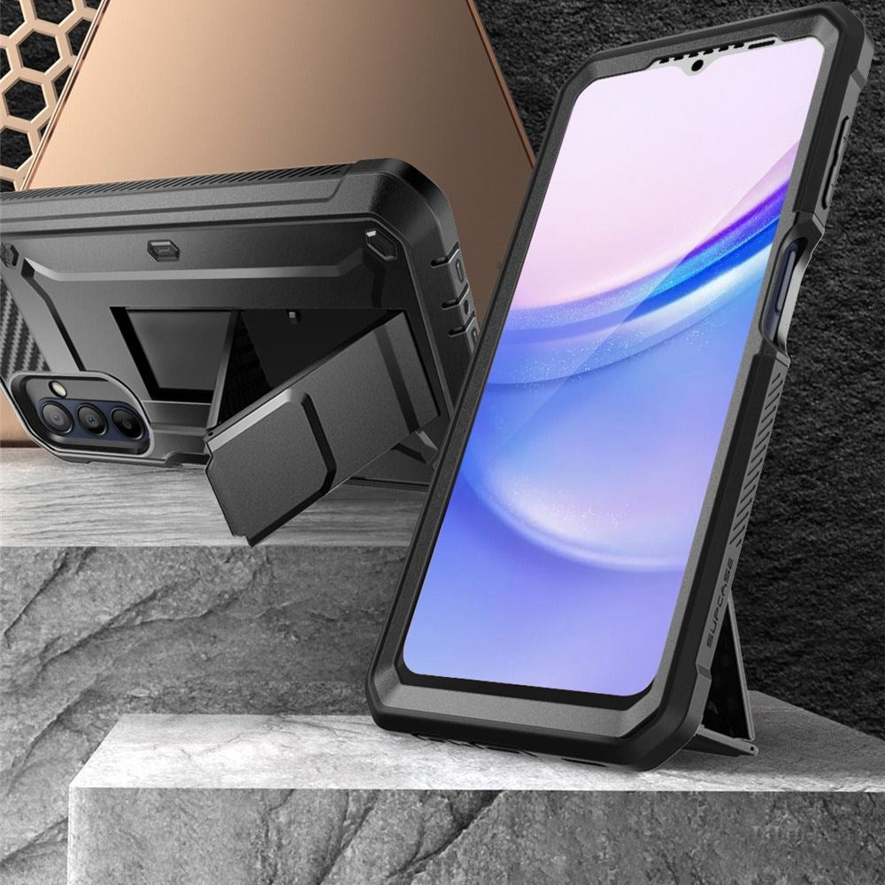 Samsung Galaxy A15 / A15 (5G) SUPCASE Unicorn Beetle Pro Skal med Skärmskydd - Svart