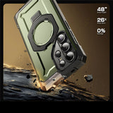 Supcase Unicorn Beetle Grip Samsung Galaxy S25 Ultra Skal - MagSafe Kompatibel - Grön