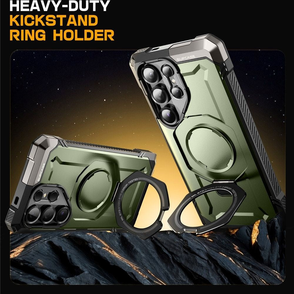 Supcase Unicorn Beetle Grip Samsung Galaxy S25 Ultra Skal - MagSafe Kompatibel - Grön