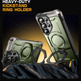 Supcase Unicorn Beetle Grip Samsung Galaxy S25 Ultra Skal - MagSafe Kompatibel - Grön