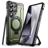 Supcase Unicorn Beetle Grip Samsung Galaxy S25 Ultra Skal - MagSafe Kompatibel - Grön