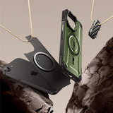 iPhone 17e / 16e / 15 / 14 / 13 Supcase UB XT Skal med Stativfunktion - MagSafe Kompatibel - Grön