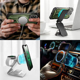 iPhone 17e / 16e / 15 / 14 / 13 Supcase UB XT Skal med Stativfunktion - MagSafe Kompatibel - Grön