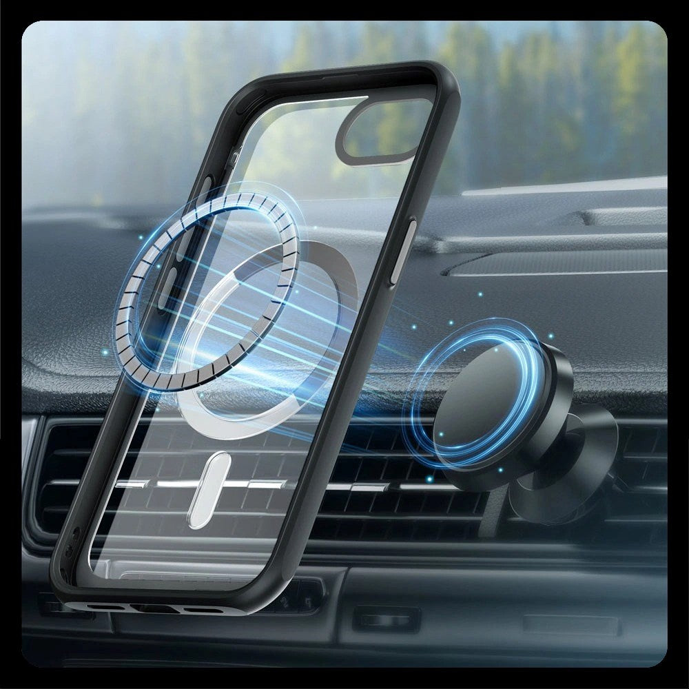 Supcase Unicorn Beetle iPhone 16e Skal - MagSafe Kompatibel - Genomskinlig / Svart