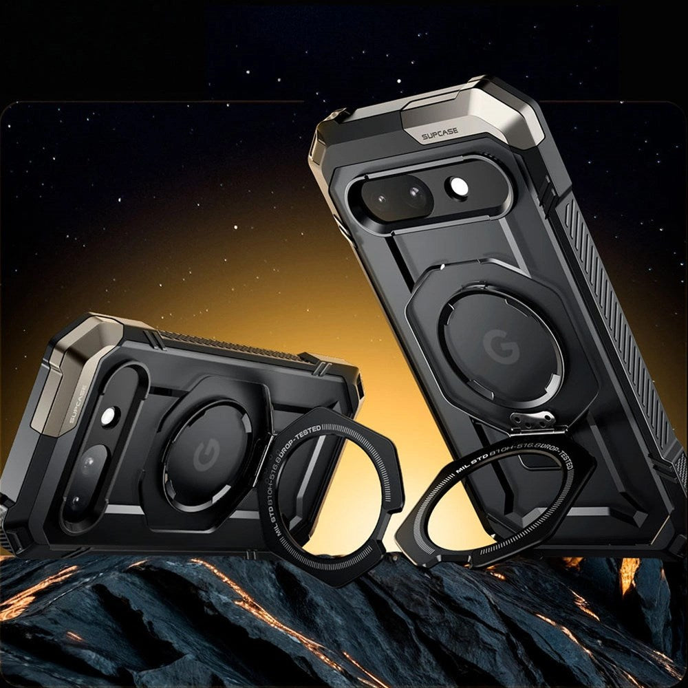 Supcase Unicorn Beetle Grip Google Pixel 9a Skal - MagSafe Kompatibel - Genomskinlig / Svart