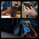 Supcase Unicorn Beetle Grip Google Pixel 9a Skal - MagSafe Kompatibel - Genomskinlig / Svart