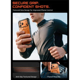 iPhone 17 Pro SUPCASE UB GRIB PRO MAG Skal m. Skärmskydd - MagSafe Kompatibel - Genomskinlig / Orange