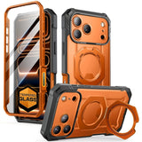 iPhone 17 Pro SUPCASE UB GRIB PRO MAG Skal m. Skärmskydd - MagSafe Kompatibel - Genomskinlig / Orange