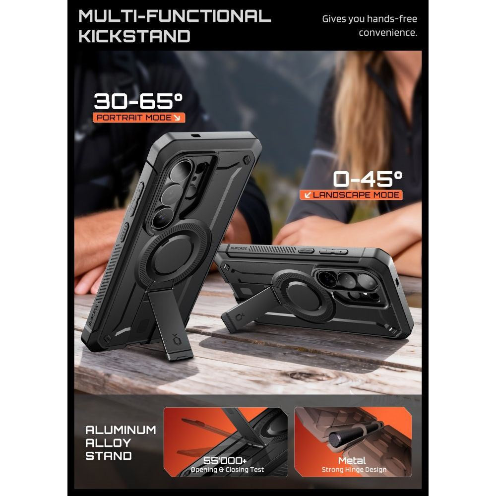 Samsung Galaxy S26 Ultra SUPCASE Unicorn Beetle Pro Mag Skal m. 2x Frontram - MagSafe Kompatibel - Svart